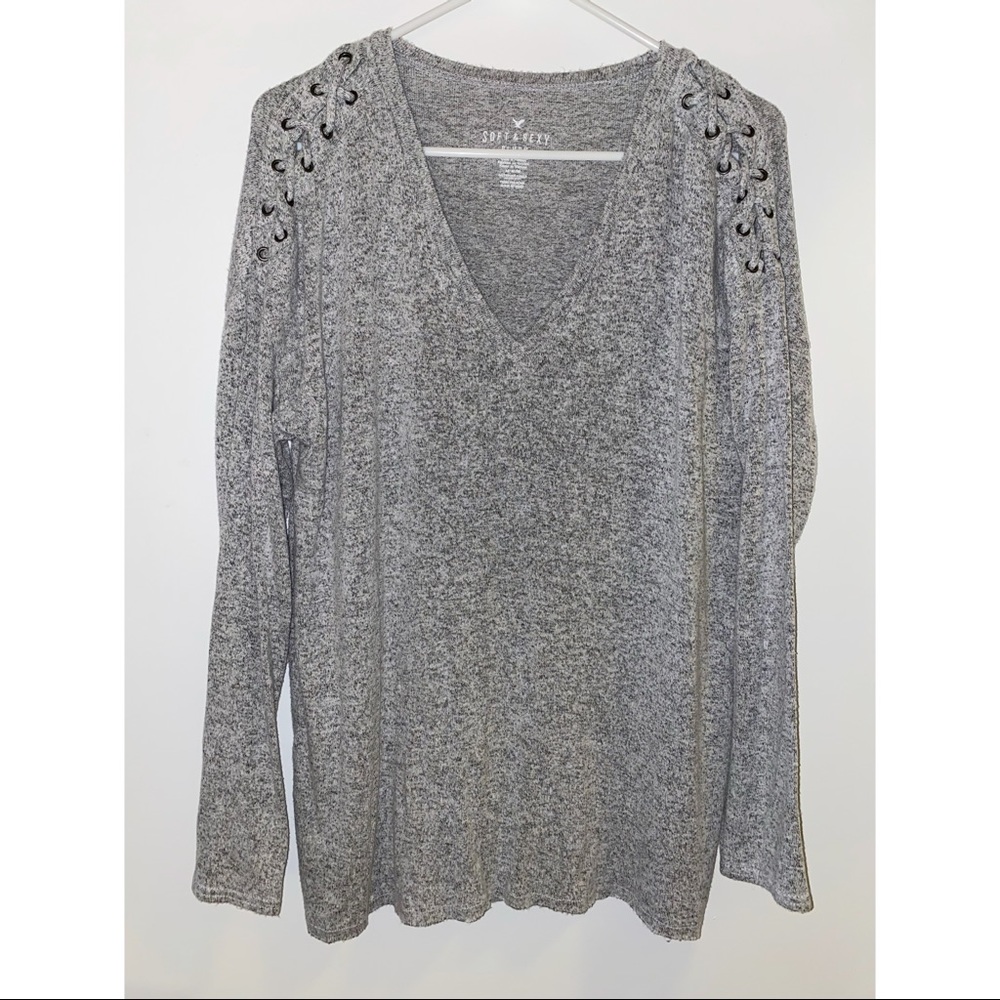 VERY soft grey sweater